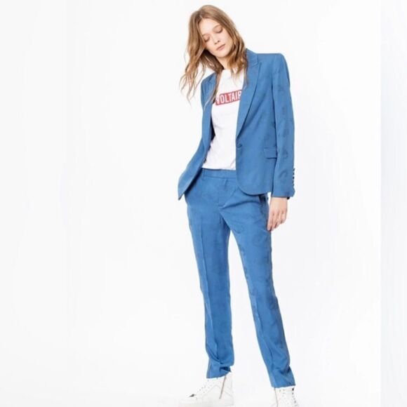 New Zadig & Voltaire Victor Paisley Blazer Small/ Fr 36 - Picture 16 of 16